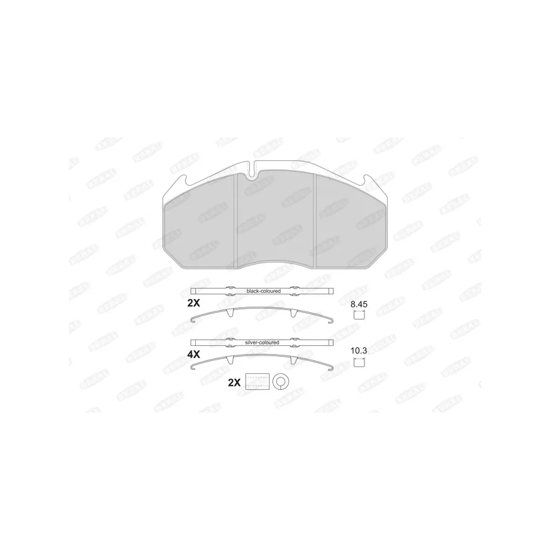 Jeu de 4 plaquettes de frein avant BERAL 29053 30,00 41 4 4567