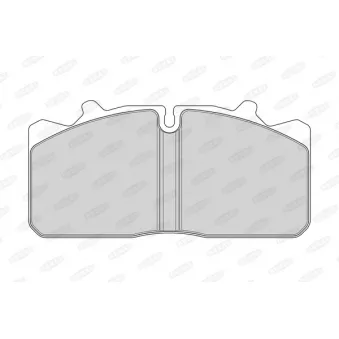 Jeu de 4 plaquettes de frein BERAL