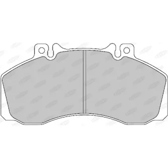 Jeu de 4 plaquettes de frein BERAL