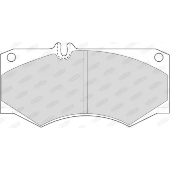 Jeu de 4 plaquettes de frein avant BERAL