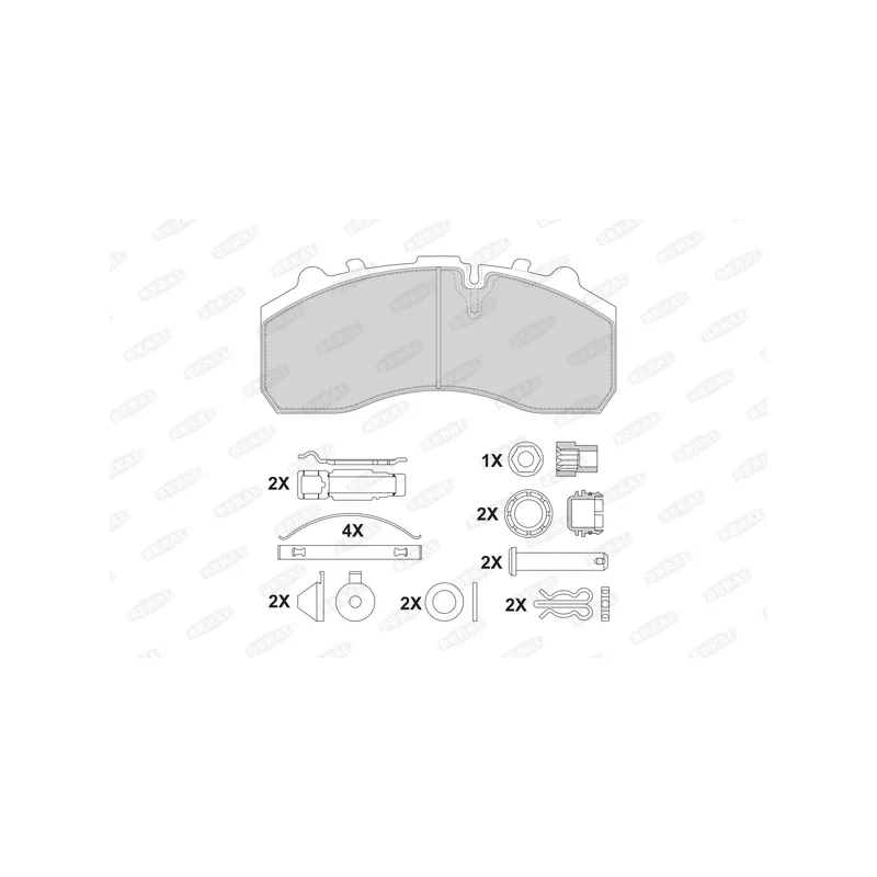 Jeu de 4 plaquettes de frein BERAL 29179 30,00 41 4 4576