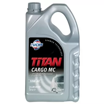 Huile moteur poids lourd FUCHS OIL TITAN CARGO MC 10W40 5L