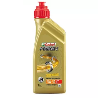 Huile moteur 15W-50 CASTROL POWER 1 4T – 1L CASTROL
