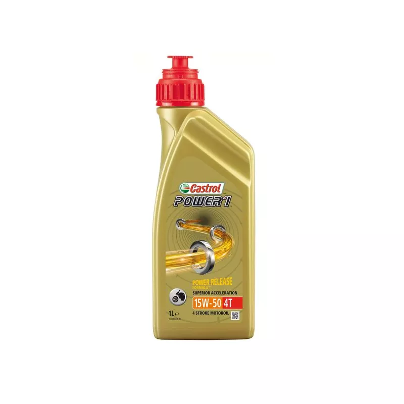 Huile moteur 15W-50 CASTROL POWER 1 4T – 1L CASTROL 15044D