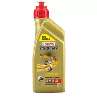 Huile moteur 20W-50 CASTROL POWER 1 4T – 1L CASTROL