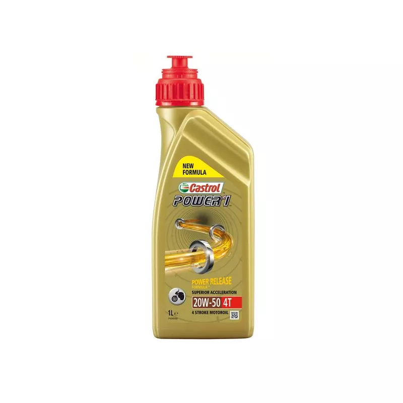 Huile moteur 20W-50 CASTROL POWER 1 4T – 1L CASTROL 15049A