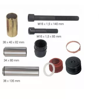 Kit de réparation d'étrier de frein BPART