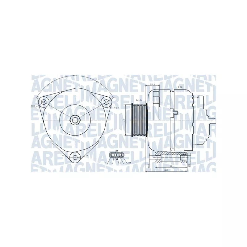 Alternateur MAGNETI MARELLI 063731739010