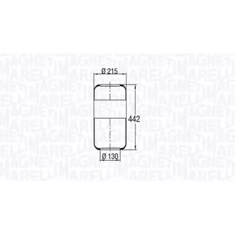 Ressort pneumatique, suspension pneumatique MAGNETI MARELLI