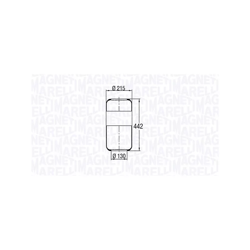Ressort pneumatique, suspension pneumatique MAGNETI MARELLI 030607020046