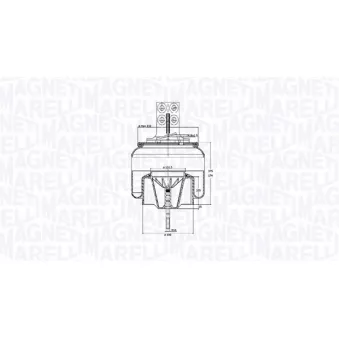 Ressort pneumatique, suspension pneumatique MAGNETI MARELLI 030607020271