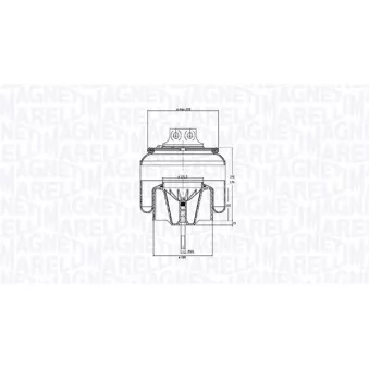 Ressort pneumatique, suspension pneumatique MAGNETI MARELLI 030607020274