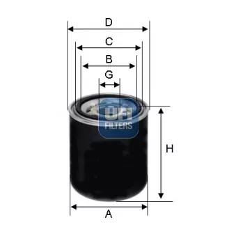 Filtre, système hydraulique de travail UFI