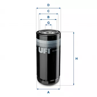 Filtre à huile UFI