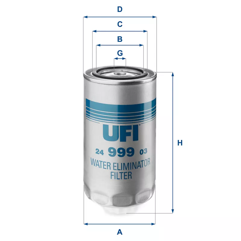 Filtre à carburant UFI 24.999.03