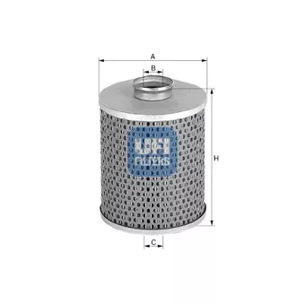 Filtre hydraulique, direction UFI