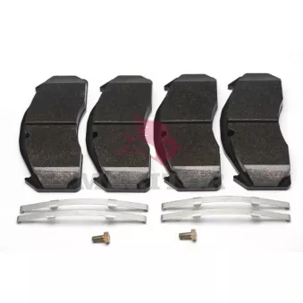 Jeu de 4 plaquettes de frein avant MERITOR