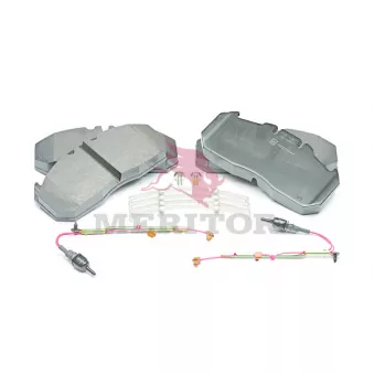 Jeu de 4 plaquettes de frein avant MERITOR