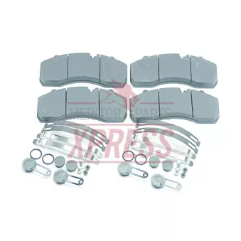 Jeu de 4 plaquettes de frein avant MERITOR