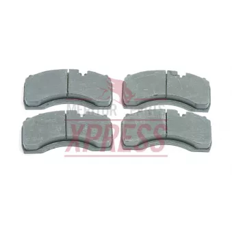 Jeu de 4 plaquettes de frein avant MERITOR