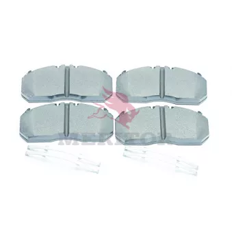 Jeu de 4 plaquettes de frein avant MERITOR