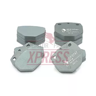 Jeu de 4 plaquettes de frein avant MERITOR