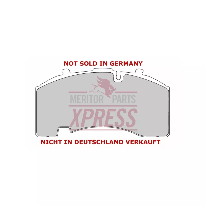 Jeu de 4 plaquettes de frein avant MERITOR MDP3171K