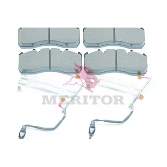 Jeu de 4 plaquettes de frein MERITOR