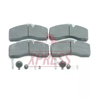 Jeu de 4 plaquettes de frein avant MERITOR