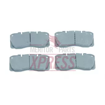 Jeu de 4 plaquettes de frein avant MERITOR