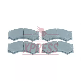 Jeu de 4 plaquettes de frein avant MERITOR