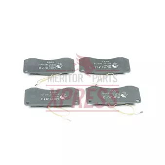 Jeu de 4 plaquettes de frein avant MERITOR