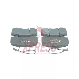 Jeu de 4 plaquettes de frein avant MERITOR