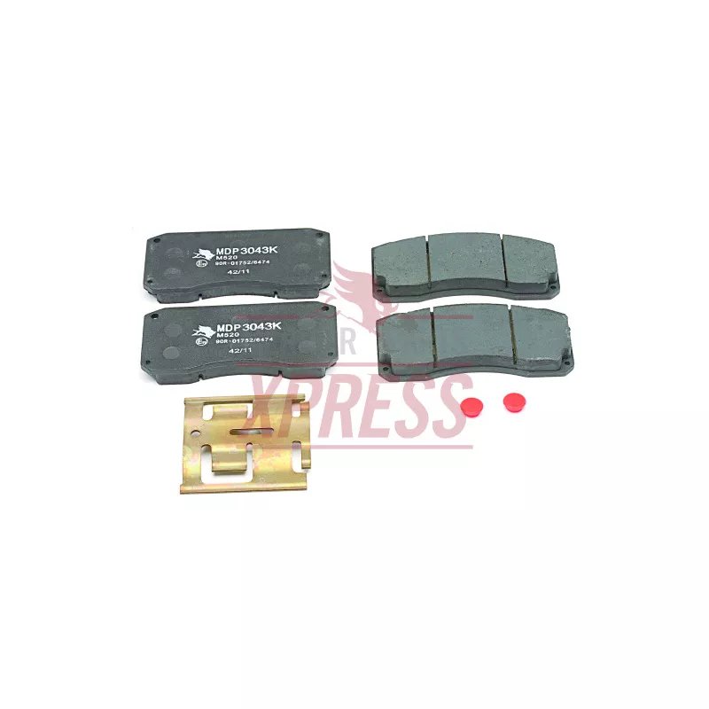 Jeu de 4 plaquettes de frein avant MERITOR MDP3043K