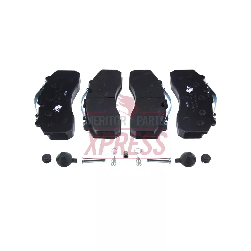 Jeu de 4 plaquettes de frein arrière MERITOR MDP3087K