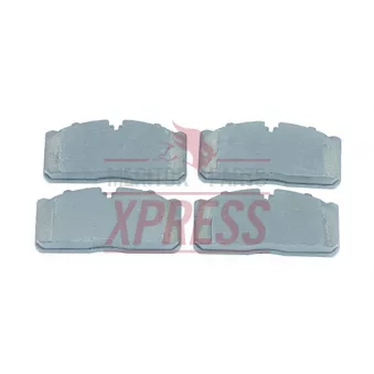 Jeu de 4 plaquettes de frein avant MERITOR