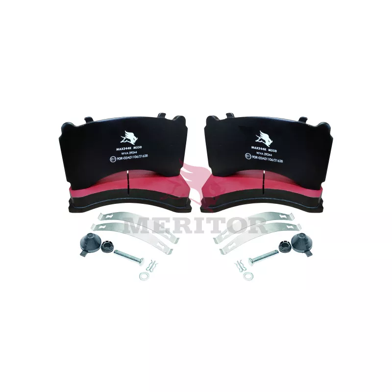 Jeu de 4 plaquettes de frein avant MERITOR MAX244K