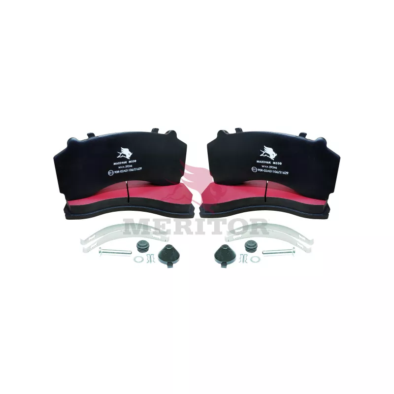 Jeu de 4 plaquettes de frein avant MERITOR MAX246K