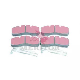 Jeu de 4 plaquettes de frein MERITOR
