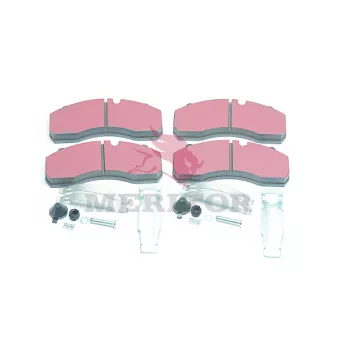 Jeu de 4 plaquettes de frein avant MERITOR