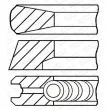 Jeu de segments de pistons GOETZE ENGINE 08-146300-00 - Visuel 1