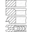 Jeu de segments de pistons GOETZE ENGINE 08-167611-10 - Visuel 2