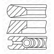 Jeu de segments de pistons GOETZE ENGINE 08-451100-00 - Visuel 1