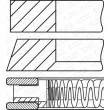 Jeu de segments de pistons GOETZE ENGINE 08-448700-00 - Visuel 2