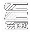 Jeu de segments de pistons GOETZE ENGINE 08-445300-00 - Visuel 1