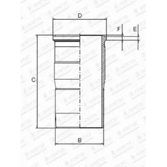 Chemise de cylindre GOETZE ENGINE