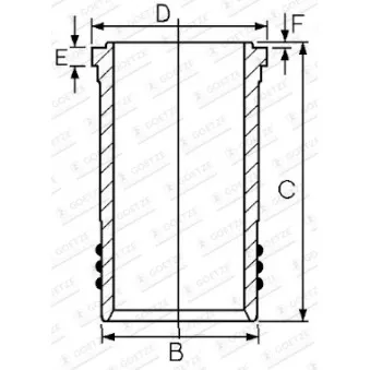 Chemise de cylindre GOETZE ENGINE