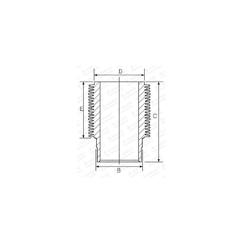 Chemise de cylindre GOETZE ENGINE 14-900100-00
