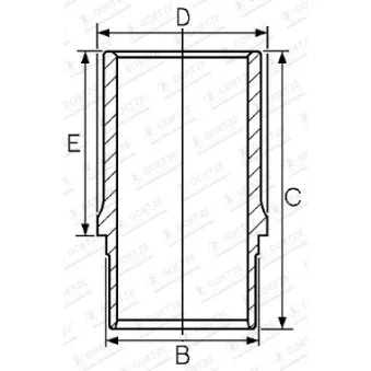 Chemise de cylindre GOETZE ENGINE