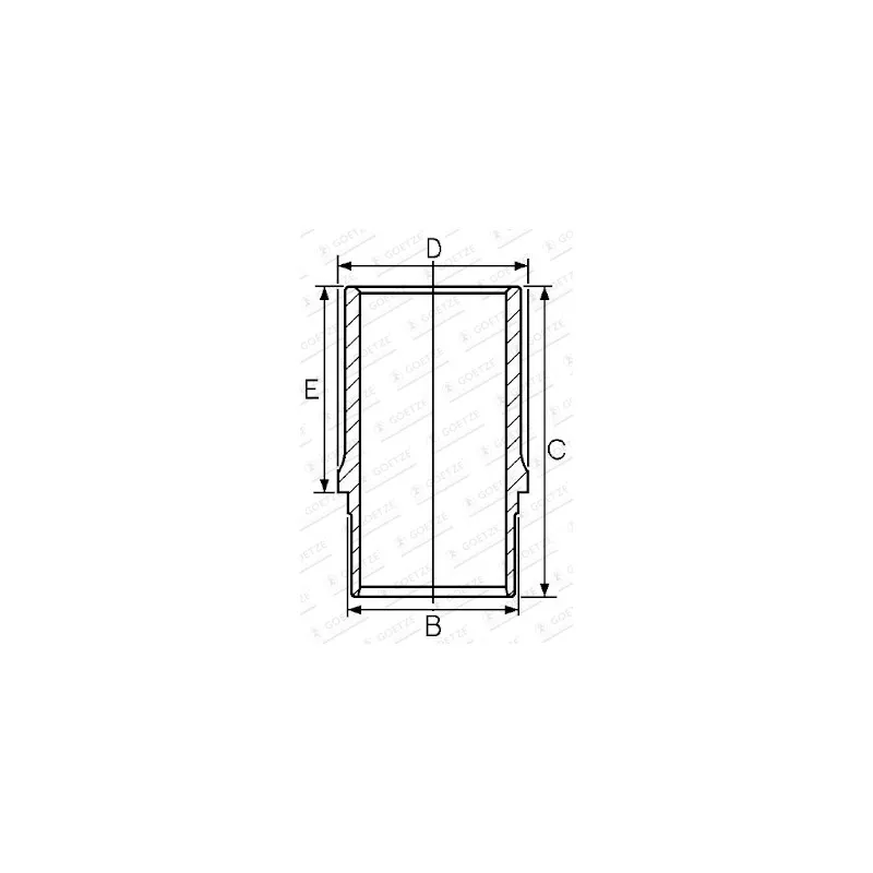 Chemise de cylindre GOETZE ENGINE 14-684840-00